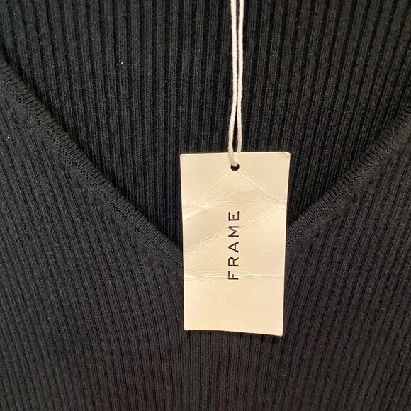 FRAME BLACK RIB KNIT MAXI DRESS NEW WITH TAGS (NWT) - Picture 15 of 16